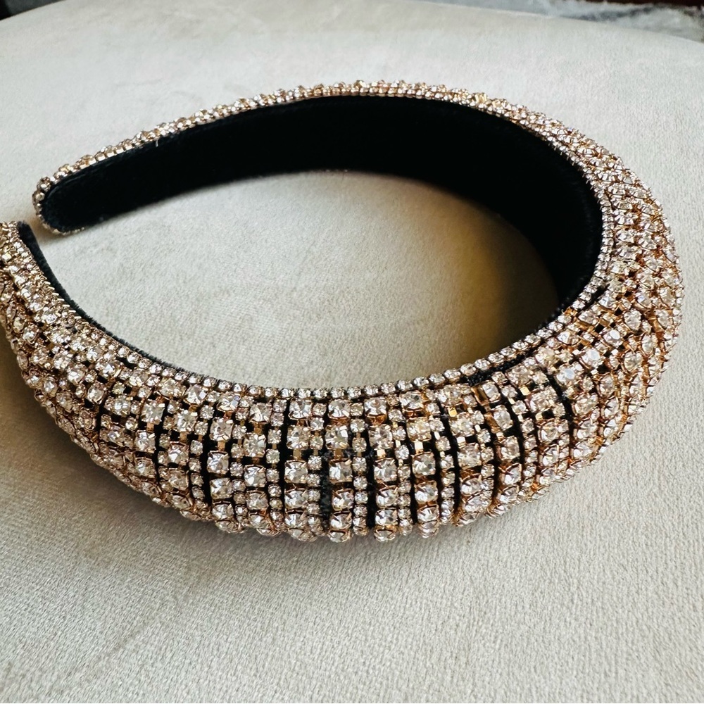 Jeweled Headband Crown Style Crystal Formal